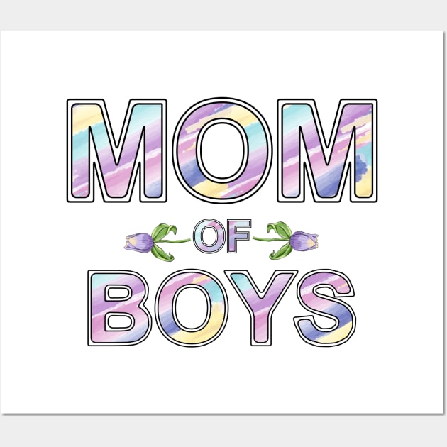 Mom Of Boys Wall Art by Designoholic